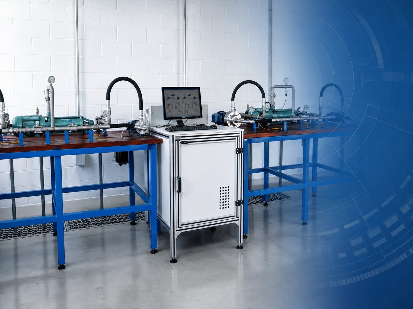 Laboratório e bancadas de ensaios da INPACOM 4